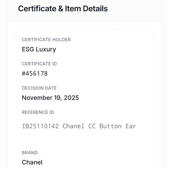 Authentic Chanel CC Silver Button Earrings - Picture 10 of 10